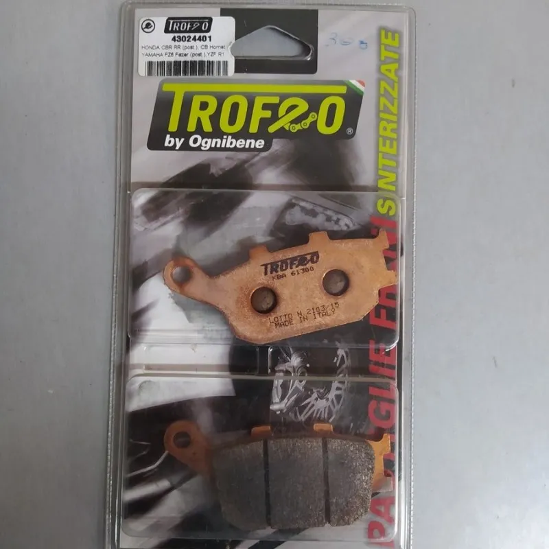COPPIA PASTIGLIE FRENO TROFEO POST. SINTERIZZATE HONDA CBR 1000 RR 2004-2005 COD.43024401
