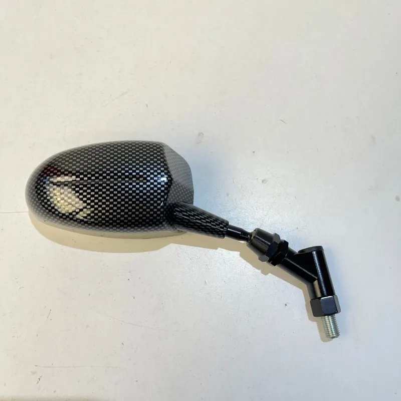 SPECCHIO UNIVERSALE MOTO EFFETTO CARBONIO D.10 NUOVO