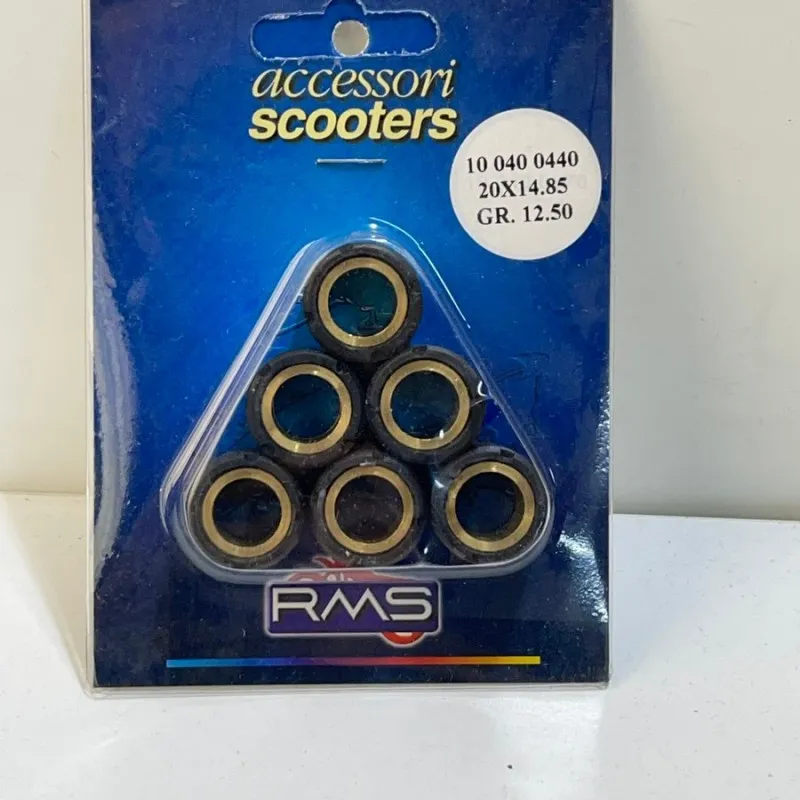 KIT 6 RULLI VARIATORE PER HONDA SH @ 150 20X15 MM. 12,5 GR. RMS