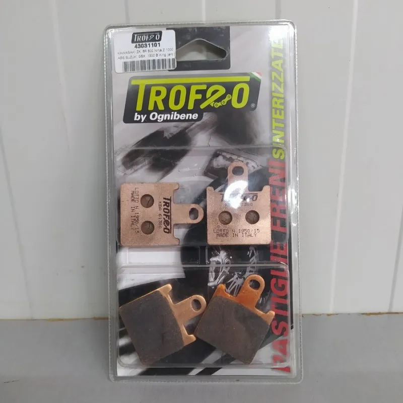 COPPIA PASTIGLIE FRENO TROFEO-OGNIBENE SINTERIZZATO KAWASAKI Z 750 R COD.43031101