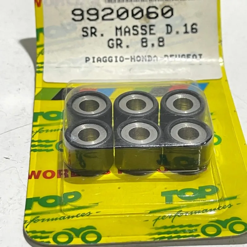 KIT RULLI TOP PERFORMANCE 16X13 GR 8.8 PIAGGIO - HONDA - PEUGEOT COD.9920060