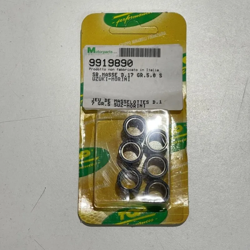 rulli variatore 17x12 colore interno alluminio e peso grammi 5.0