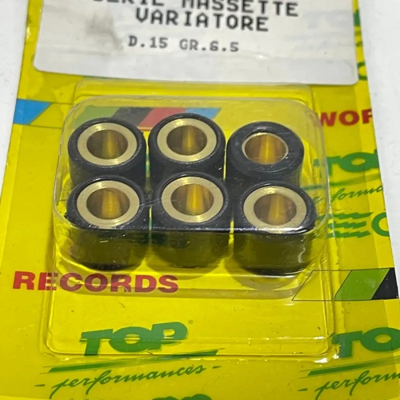 RULLI VARIATORE SERIE MASSETTE RACING 6,5 GR. DIAMETRO 15