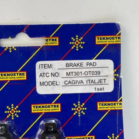 PASTIGLIE FRENO TEKNOETRE CAGIVA - ITALJET COD.MT301OT039