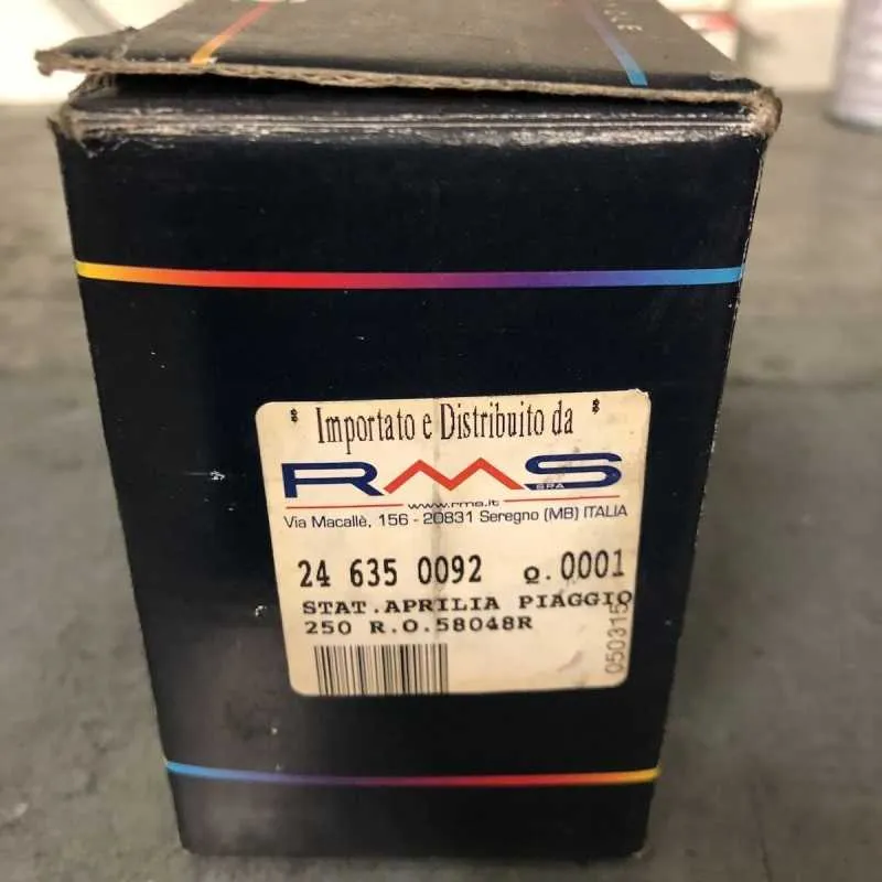STATORE MOTO RMS 18 POLI EST. 95 MM CON PICK UP APRILIA PIAGGIO 250