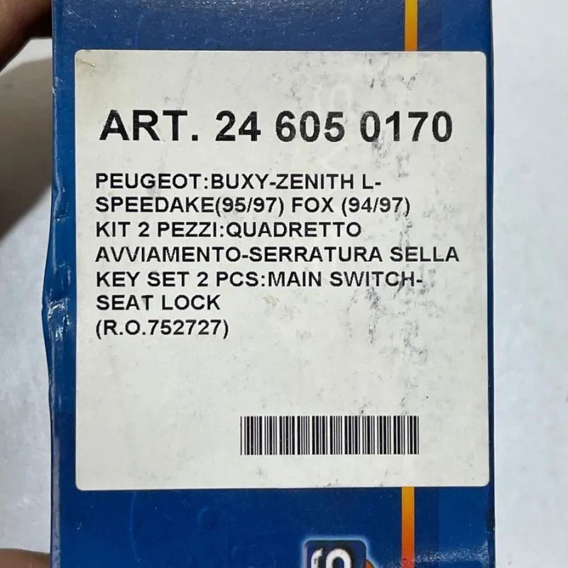 KIT SERRATURE PEUGEOT BUXY - ZENITH - SPEEDAKE