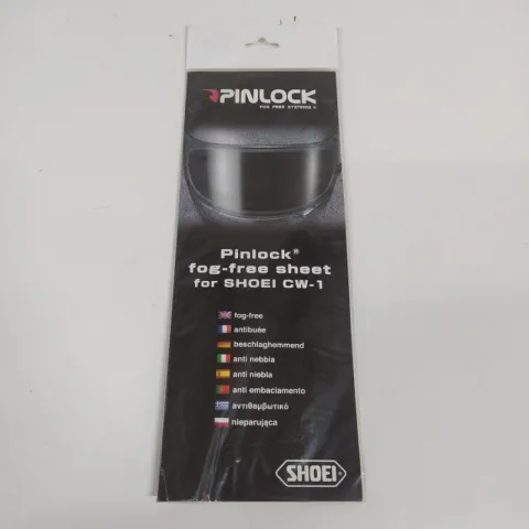 PELLICOLA ANTI NEBBIA PINLOCK PER CASCO SHOEI CW-1