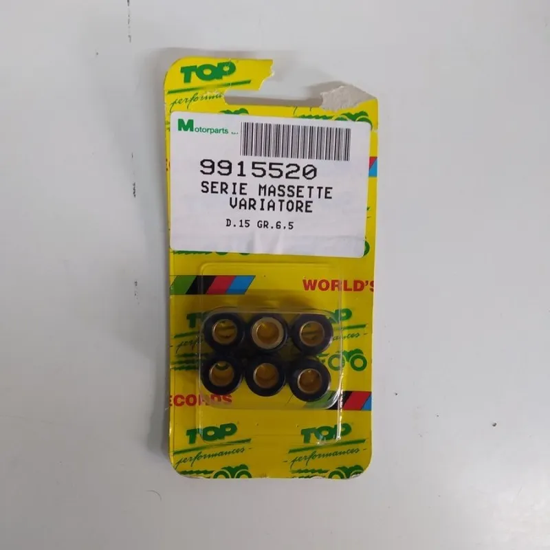 KIT RULLI VARIATORE TOP PERFORMANCE D.15X12 GR 6.5 COD.9915520