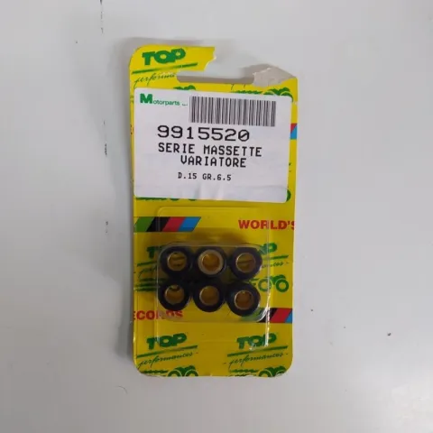 KIT RULLI VARIATORE TOP PERFORMANCE D.15X12 GR 6.5 COD.9915520