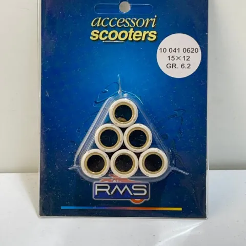 Kit rullini puleggia motrice per MBK, Yamah 50. 15X12 mm, 6,2 gr.