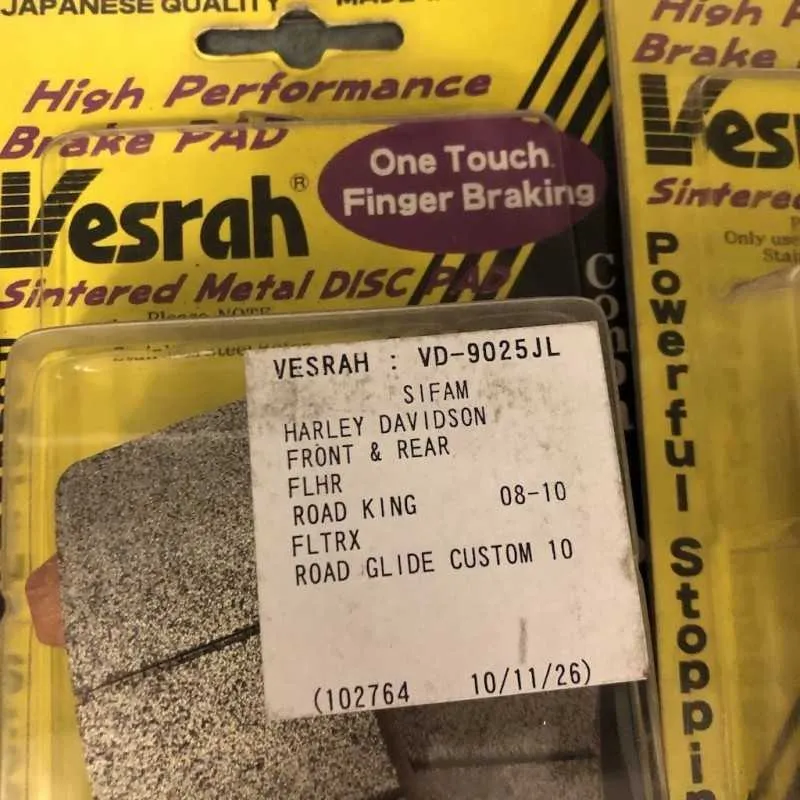 Vesrah Sinterizzate Metallo Anteriore Pastiglie Freni VD-9025JL
