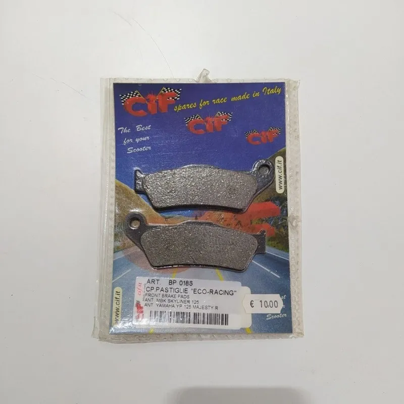 COPPIA PASTICCHE ANTERIORI CIF MBK SKYLINER 125-YAMAHA MAJESTY R125 COD.BP0186