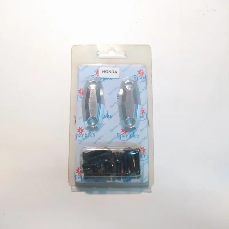COPPIA TAPPI COPRI FORI SPECCHIETTI MOTO HONDA ARGENTO
