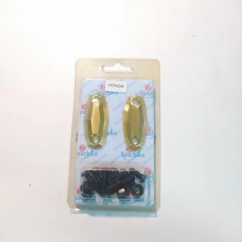 COPPIA TAPPI COPRI FORI SPECCHIETTI MOTO HONDA ORO
