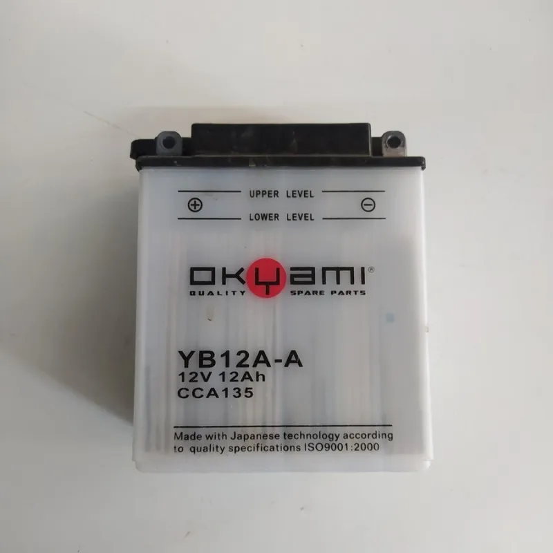 BATTERIA MOTO OKYAMI 12 V 12 Ah 135x80x160 mm HONDA COD.E07329